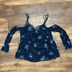 America Eagle Cold Shoulder Shirt